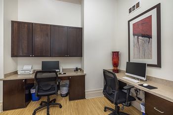 Business center with internet, fax machine and copier - DeLayne at Twin Creeks